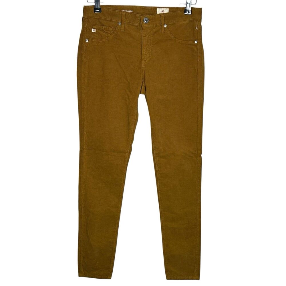 AG Adriano Goldschmied Pants Womens 27 Marigold Legging Skinny Ankle Cords NEW